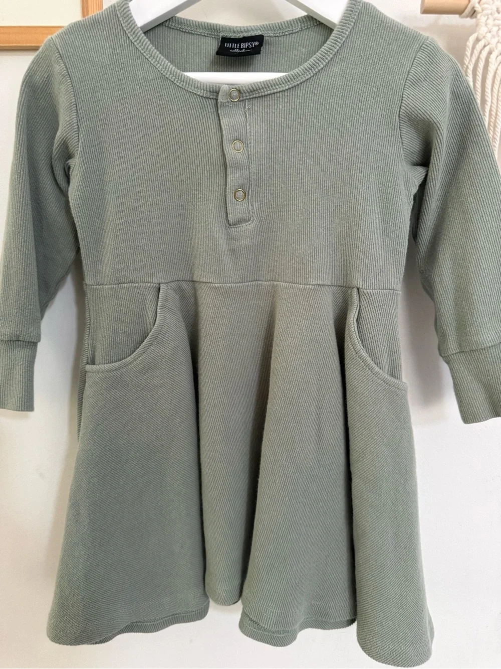 Little Bipsy henley buttons